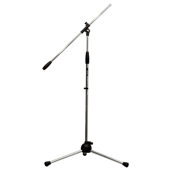 Soporte base de micrófono Proel RSM170 cromada con boom 680 mm 2.2 Kg 900 mm 1500 mm