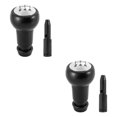 thumbnail image 4 of Destyer ABS High-end Texture Gear Knob For Fashionable And Modern Look Good Hand Feeling Easy Installation with Adapter Height 9.8cm 2Set, 4 of 6