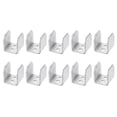 thumbnail image 1 of Uxcell 10Pcs Soporte en U para paneles de 0.67", 17x17x20mm Soportes metálicos en forma de U, 1 of 6