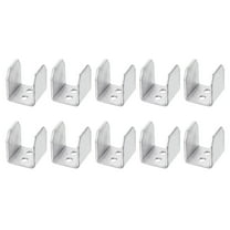 Uxcell 10Pcs U Bracket for 0.67" Panels, 17x17x20mm Metal U Shaped Fasteners Brackets