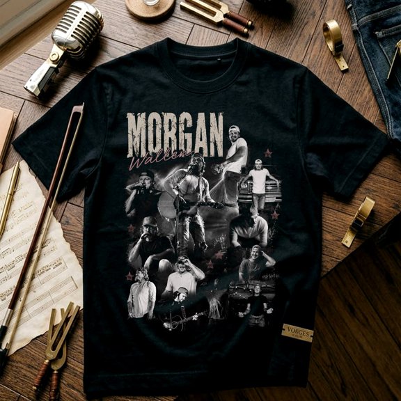 M0rgan W@len Acoustic Live Vintage Tee, Graphic T-Shirt