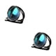 thumbnail image 2 of Anillo de piedra lunar unisex Qarigey estilo retro negro 7, 2 of 6