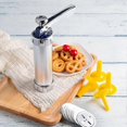 thumbnail image 3 of Cookie Maker,cookie Gun,stainless Steel Biscuit Press Spritz Cookie Press Gun With 20 Cookie Discs A, 3 of 5