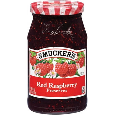 Smuckers, Preserves, 18Oz Glass Jar (Pack Of 2) (Choose Flavors Below) (Red Raspberry) Packaging May Vary