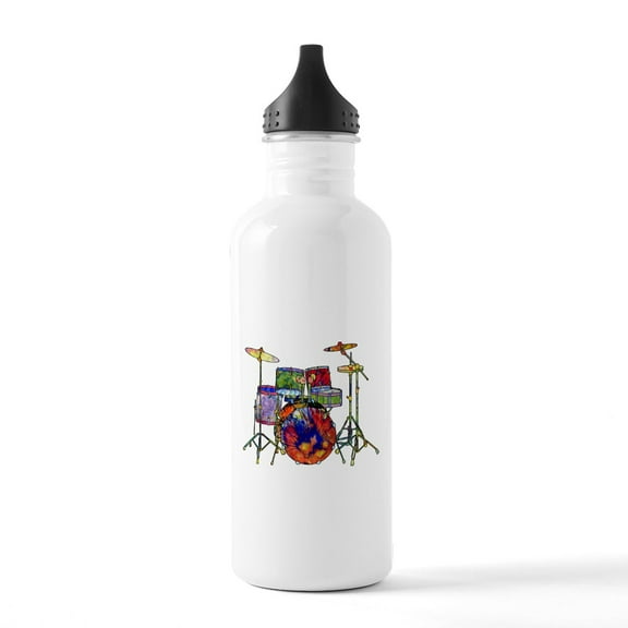 CafePress - Wild Drums Stainless Water Bottle 1 - Stainless Steel Water Bottle, Sports Bottle, 1.0L