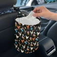 thumbnail image 3 of Renewold Collapsible Car Trash Can Universal Fit SUV Truck Sedan Chicken Daisy Car Accessories for Women Durable Auto Waste Basket Container with Adjustable Belt, 3 of 6