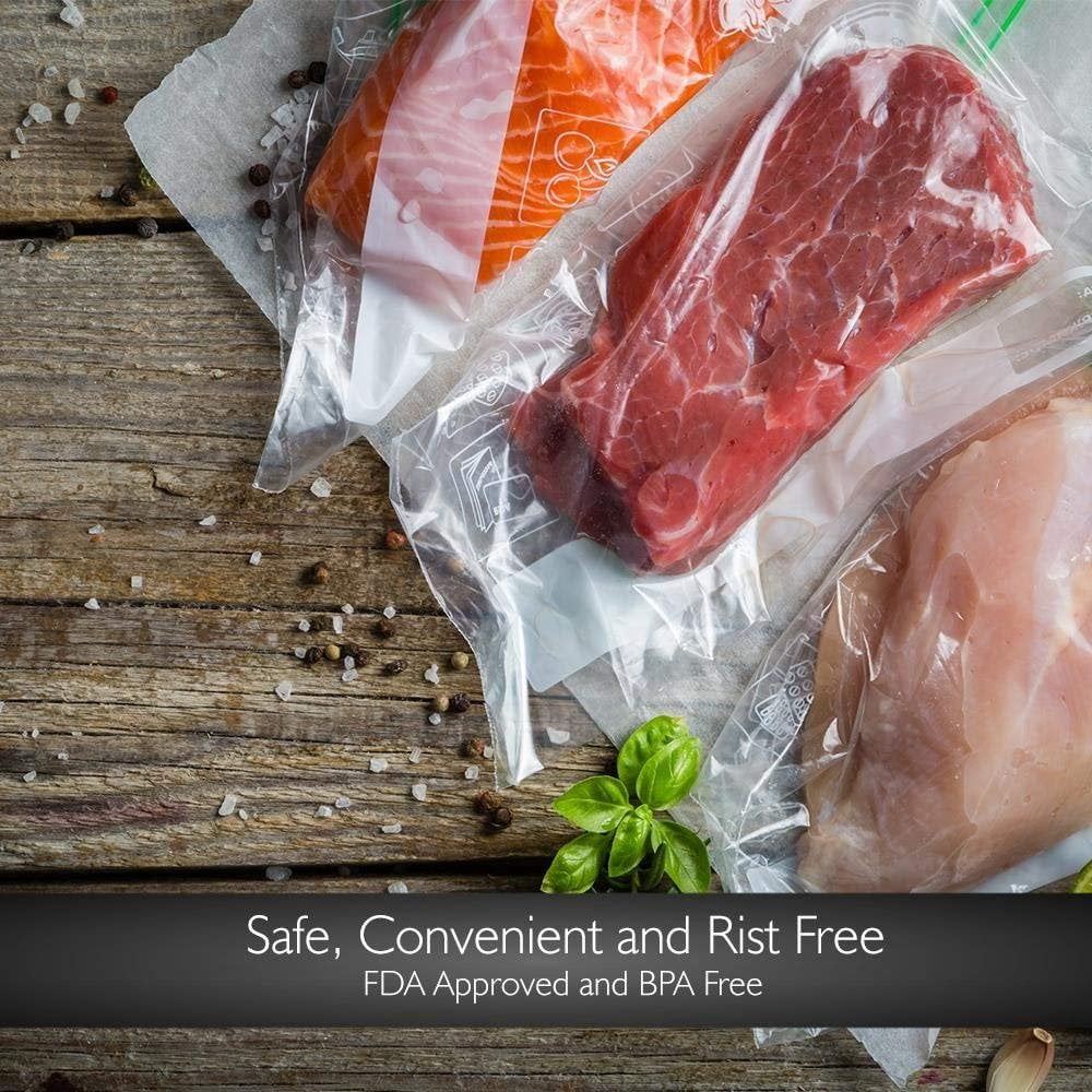 Nutrichef™ Universal 8-inch Vacuum Sealer Bags (100 Feet)