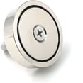 thumbnail image 2 of Neodymium magnet 140 kg force diameter 60 mm, magnets with powerful lifting rings for industry and science, magnetic fishing, 2 of 5