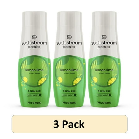 SodaStream Lemon Lime, 14.8 fl oz. (Pack of 3)