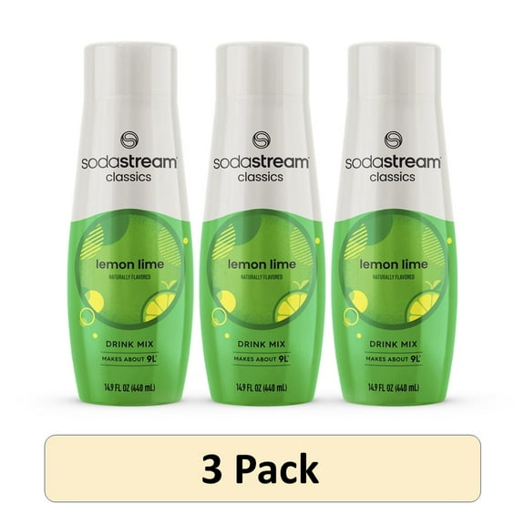 SodaStream Lemon Lime, 14.8 fl oz. (Pack of 3)