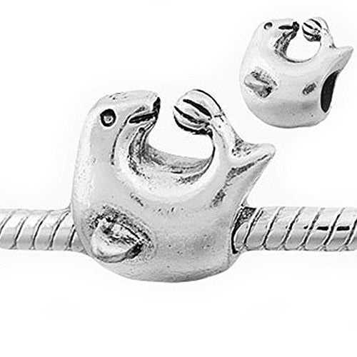 Sea Animal Cute Seal Charm European Bead Compatible for Most European Snake Chain Bracelet