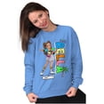 thumbnail image 3 of XOMG POP Cute Bella Vibes Cartoon Women Plus Size Sweatshirt Brisco Brands 2X, 3 of 5