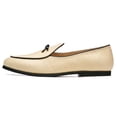 thumbnail image 3 of Journey West Men's Raffia Casual Slip-on Penny Belgian Loafers For Men US 8, 3 of 5