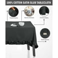 thumbnail image 6 of Vargottam Ruffle Tablecloth Rectangular Tabletop Covers Kitchen Dining Table Cloth Party Decoration Cotton Table Cover,Gray,54 x 72 Inches, 6 of 7