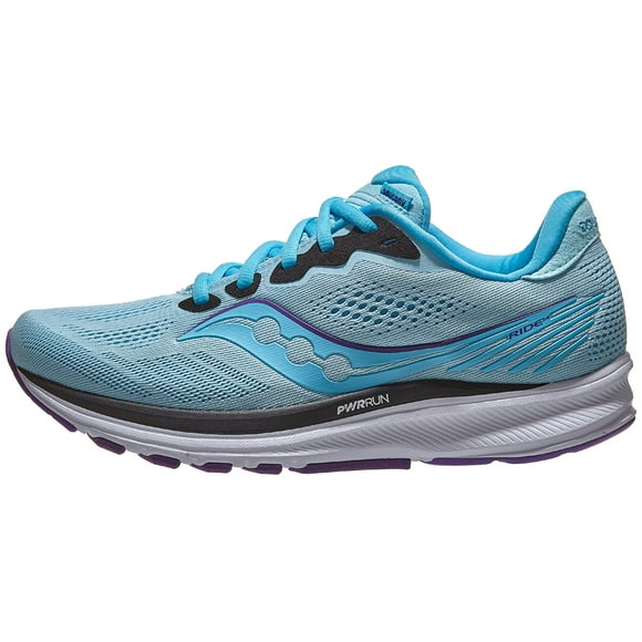 Saucony Women's Ride 14 Running Shoe - Color: Powder/Concord - Size: 5 - Width: Regular