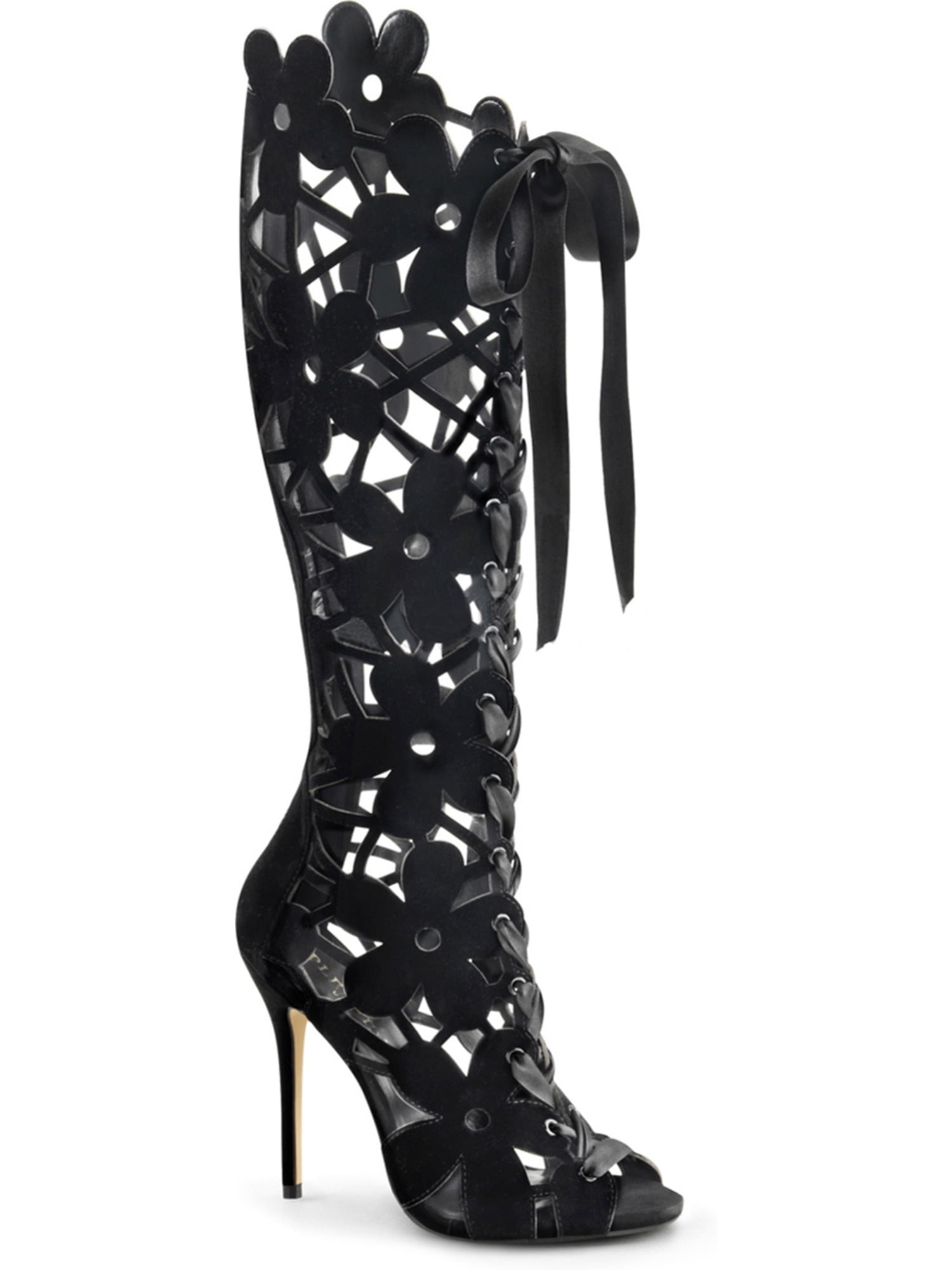 front lace up boots