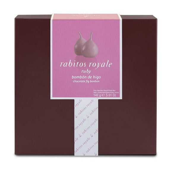 Rabitos Royale – 8 Piece Ruby Chocolate Covered Fig Bonbons Gift Box