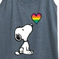 thumbnail image 3 of Peanuts - Snoopy Rainbow Heart - Women's Racerback Tank Top, 3 of 6