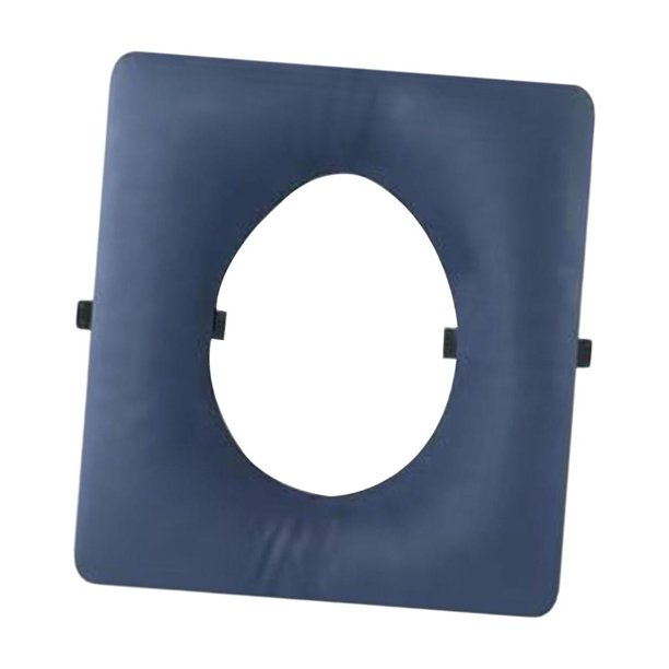 Cojín para asiento de inodoro, cojín para asiento de inodoro de mesita de noche, inodoro de camping, inodoro doméstico para discapacitados PU agujero redondo