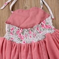thumbnail image 6 of Bagilaanoe Little Girl Party Dress Floral Print Sleeveless A-line Princess Dresses 1T 2T 3T 4T 5T 6T 7T Kid Patchwork Tulle Skirt Formal Gown Dresses, 6 of 7