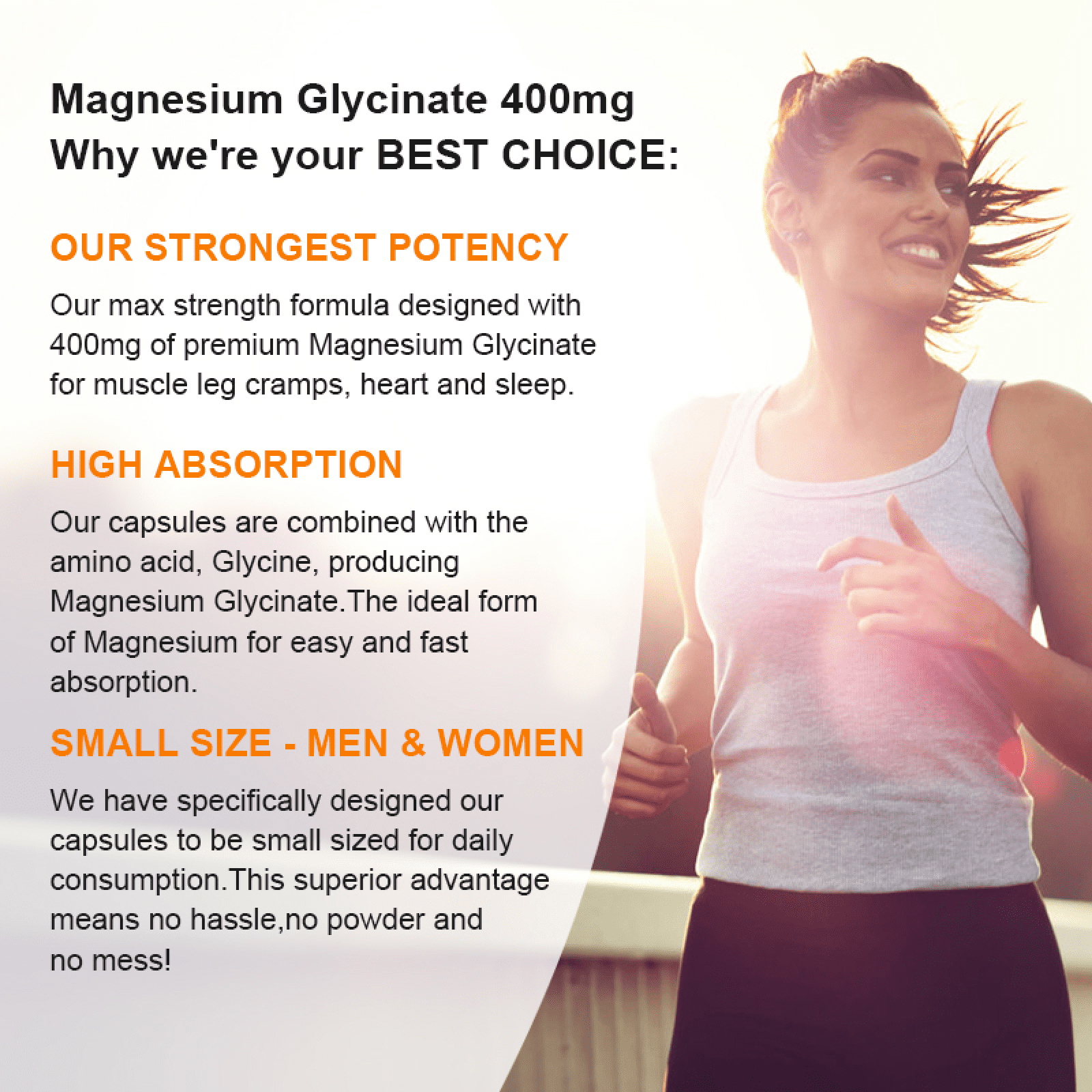 (2 Pack) Magnesium Glycinate 400mg with Vitamin B6,D3,for Sleep, Muscle & Bone Health, 240 Capsules