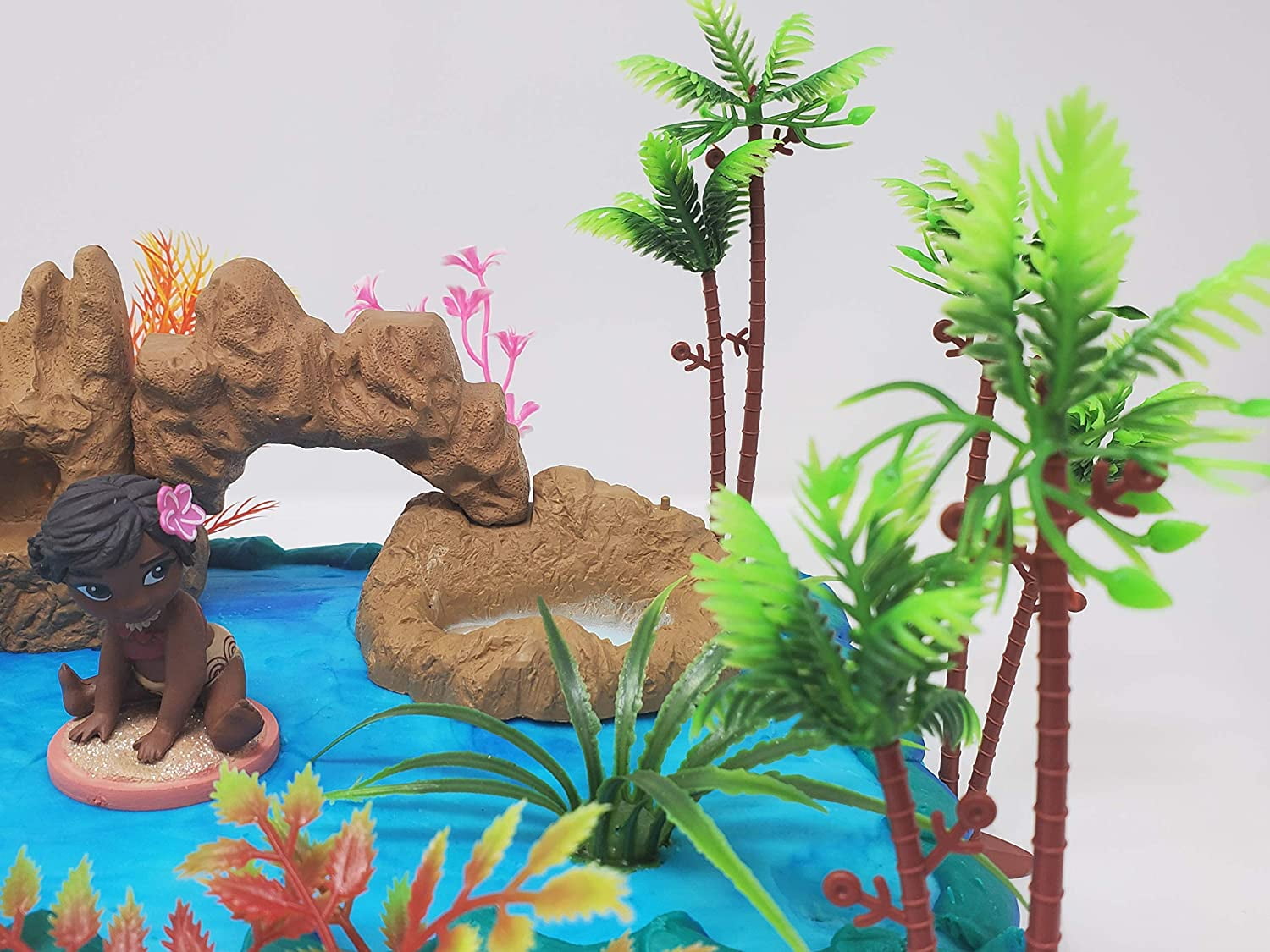 Cake Toppers Moana Birthday Set Featuring Baby Moana And Accessories Walmart Com Walmart Com
