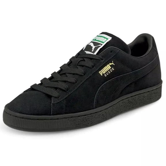 Puma Suede Classic XXI 374915-12 Sneakers Men Black Lace Up Trainers Shoes LR536 (Black,11.5)