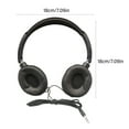 thumbnail image 3 of Headphones Wire Noise Isolating Over Ear, Corded Stereos Headsets for Adults Teens 3.5mm for Cellphones, 3 of 8