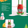 thumbnail image 3 of Injueey Bolsa de vino de elfo navideño, artesanía exquisita, bolsa de dulces de amplia aplicación, bolsas para pantalones de Papá Noel, Kits de decoración para fiestas No. 4, 3 of 6