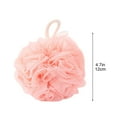 thumbnail image 3 of Bath Loofah Sponge, loofahs Exfoliating Body Scrubber, 60g Soft Mesh Pouf Shower Puffs, Loofa for Women and Men,Pink, 3 of 8