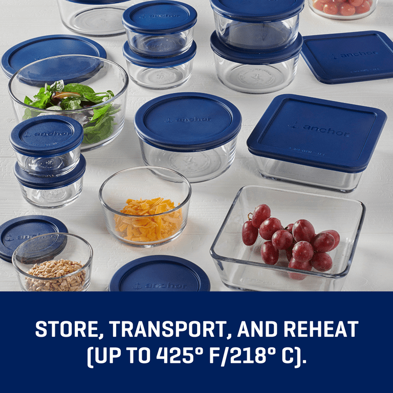 Anchor Hocking ガラスキャニスター 3個セット Amazon｜アンカーホッキング交換用蓋 ガラス食品保存用 4カップ