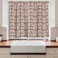 thumbnail image 2 of Ambesonne Eiffel Kitchen Curtains, Retro Landmark, 55"x39", Pale Salmon Black White, 2 of 3