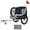 Black+Grey, variant on Large Folding Bike Trailer for Dogs – 66LB Capacity All-Terrain Pet Carrier, Durable Steel Frame for Cycling, Jogging, Camping & Outdoor Adventures, Black- Purple