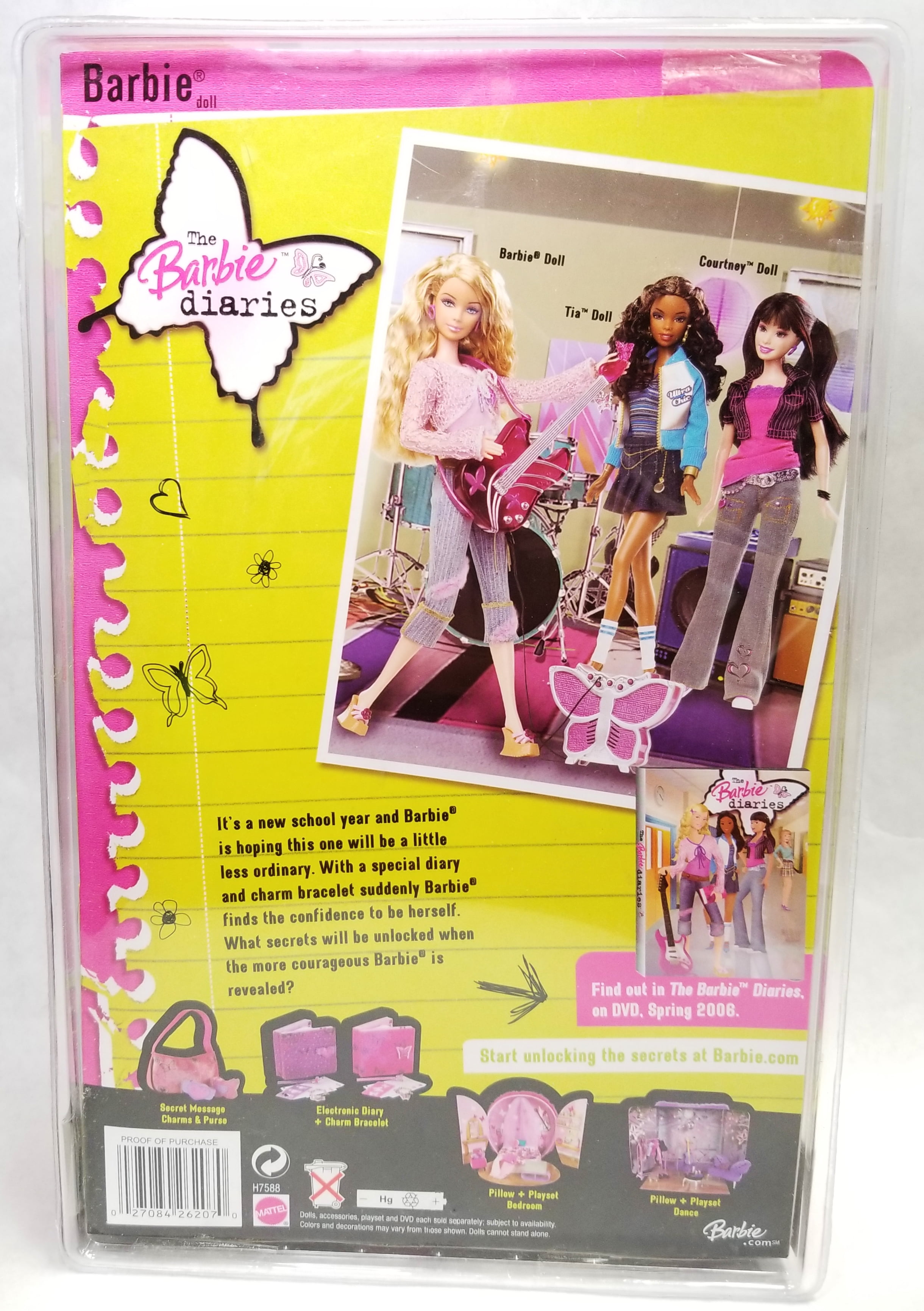 The Barbie Diaries* Charm Bracelete & Jewerly Box 2006 | Barbie dolls,  Barbie, Barbie furniture