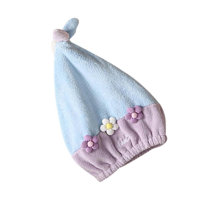 Gorro de toalla para secar el cabello, turbante de microfibra de secado rápido, suave tejido polar coral, para todo tipo de cabello.