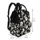 thumbnail image 2 of Easygdp black white Skull bone para Bolsa de Bebé de Gran Capacidad con Múltiples Bolsillos, Bolsa de Pañales para Padres, Bolsa de Viaje Organizada y Elegante, 2 of 6