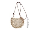 thumbnail image 4 of Tdxkok Woven Shoulder Bag Large Capacity Beach Vacation Crossbody Tote Handbag Summer Travel Style A, 4 of 6