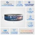thumbnail image 5 of Coldest Dog Bowl - Stainless Steel Non Slip No Spill Proof Skid Metal Insulated Dog Bowls, Cats, Pet Food Water Dish Feeding for Large Medium Small Breed Dogs (42 oz, Into the Beyond), 5 of 9
