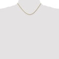 thumbnail image 4 of 10K Yellow Gold Rope Chain Styles Necklace 1.75 mm Diamond-cut 16 inch, 4 of 4
