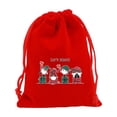 thumbnail image 2 of Fmbmuo Snowman Candy Bags Red 1Pcs Medium Decorations Fluorescent Drawstring Cloth Christmas Bag for Xmas Party Favors, 2 of 5