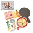 thumbnail image 2 of Pizza Play Food Set, Wooden Exquisite Pizza Toy  For Kids For Room Decoration, 2 of 8