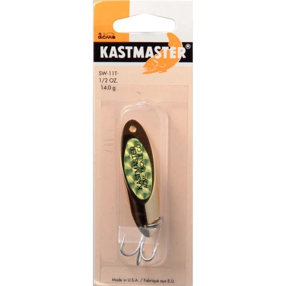 Acme Tackle Kastmaster Spoon w/Tape 1/2oz Gold Chrome