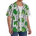 thumbnail image 2 of Fotbe Broccoli 2 Camisa Estampada de Manga Corta para Hombre, Casual de Verano, Estilo Playero, Sin Arrugas-X-Large, 2 of 5