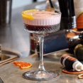 thumbnail image 5 of 260ml Martini Glass Engraved Stripes Champagne Cocktail Glass Cup Home Bar Drinkware|engraving, 5 of 5
