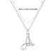 thumbnail image 3 of 26 Initial Alphabet Shape Rhinestone Collar para Mujeres Collares para Mujeres A Z 26 Alphabet Initial Silver Collares para Mujeres Niñas, 3 of 4