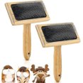 thumbnail image 1 of 2 Pcs Hand Carders Ou Simple Flick Carder - Laine Carders - Feutrage Z, 1 of 2