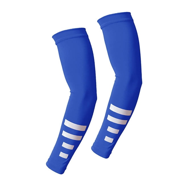 koolsoo Manches Rafraîchissantes 1 Paire Compacte pour Hommes Femmes pour Golf Basketball Jogging Bleu Réfléchissant