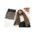 thumbnail image 6 of INSPIRE CHIC Women's Leopard Printed Long Scarf, Lightweight Soft Sheer Head Wrap Shawl Scarves for All Season 70.9x35.4" Dark Blue, 6 of 6