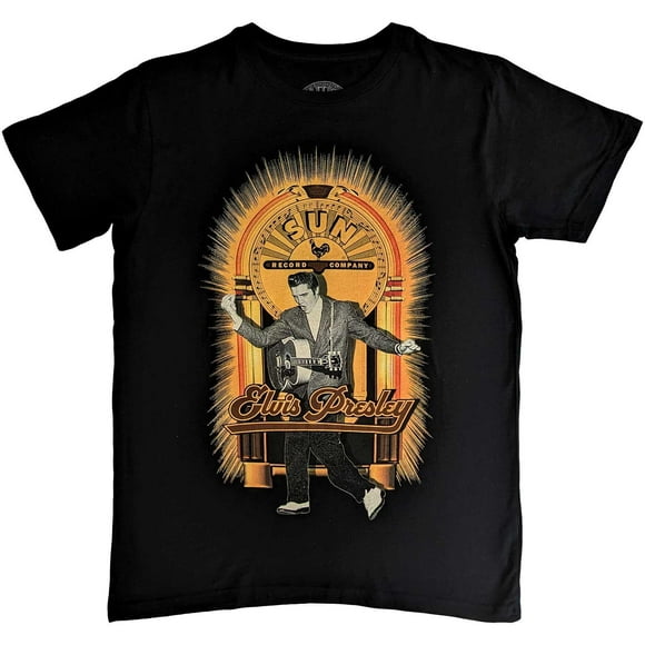Sun Records T-Shirt de Danse en Coton Elvis Adulte