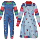 thumbnail image 2 of Disfraz de Cosplay de la película Chucky, traje unisex para adultos, top, pantalones, uniforme de Halloween, atuendo de actuación, 2 of 5